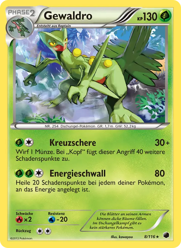 Gewaldro Pokemon card