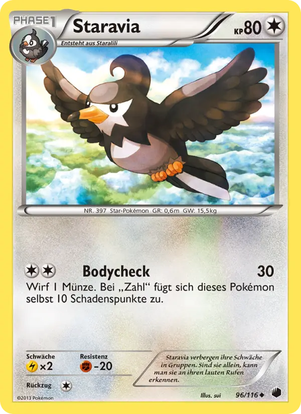 Staravia Pokemon card