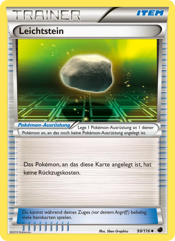 Leichtstein Pokemon card