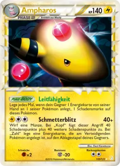 Ampharos – HeartGold SoulSilver Nr. 105