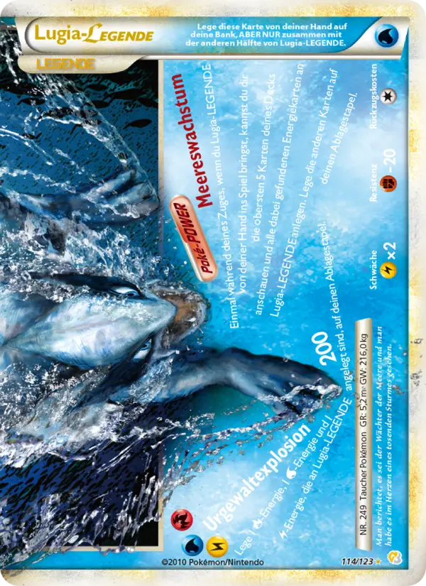 Lugia LEGENDE card image