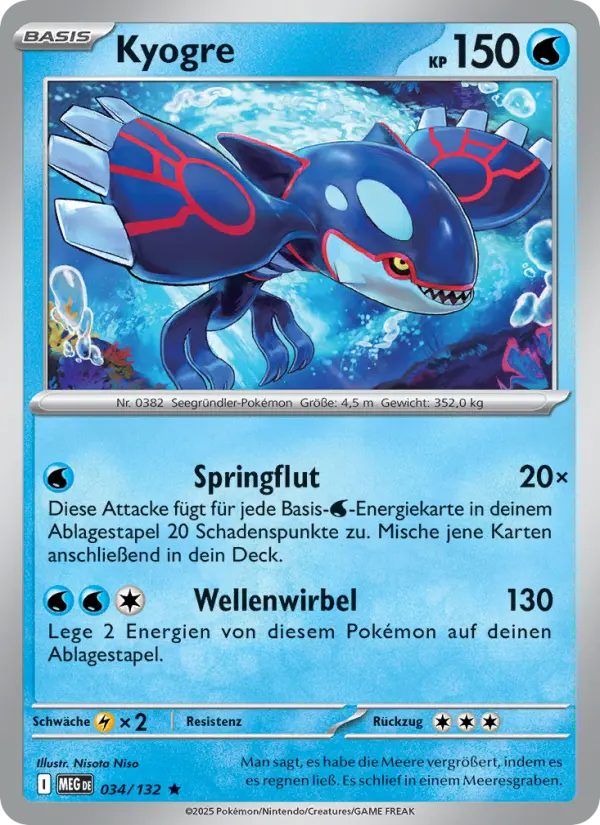Kyogre card image