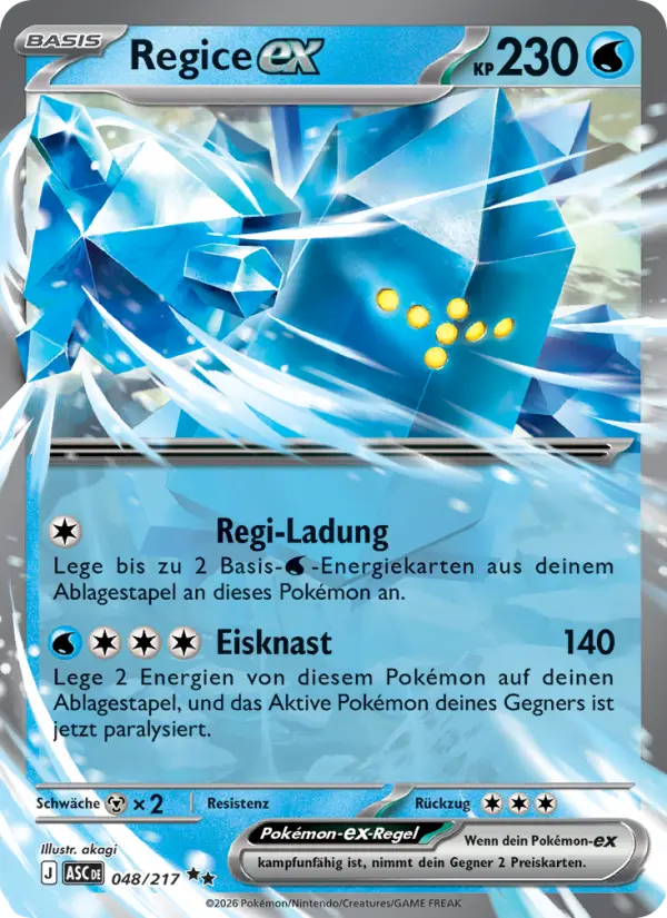 Regice-ex card image