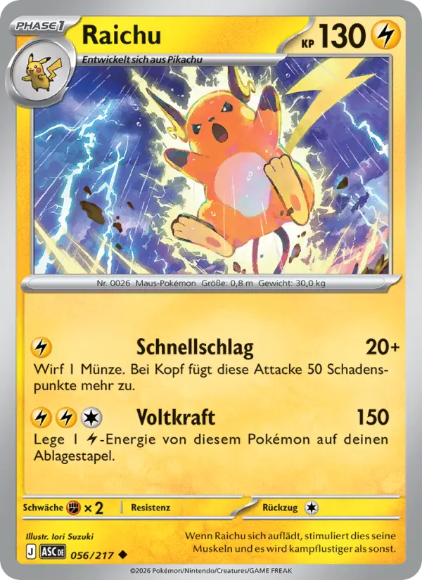 Raichu card image