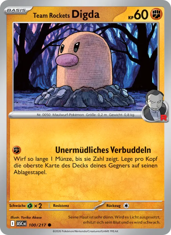 Team Rockets Digda card image