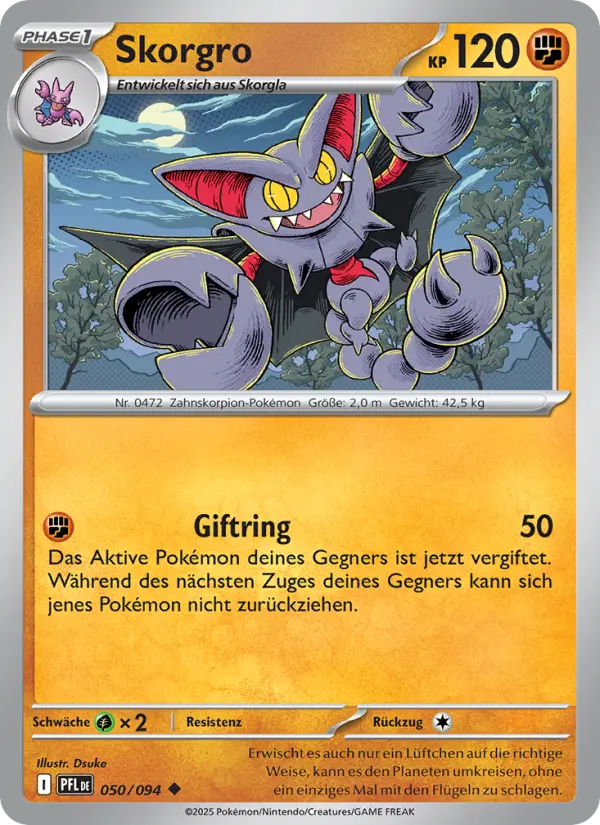 Skorgro Pokemon card
