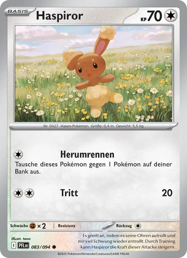 Haspiror Pokemon card