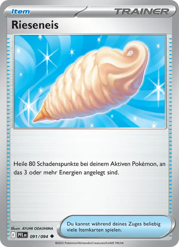 Rieseneis Pokemon card