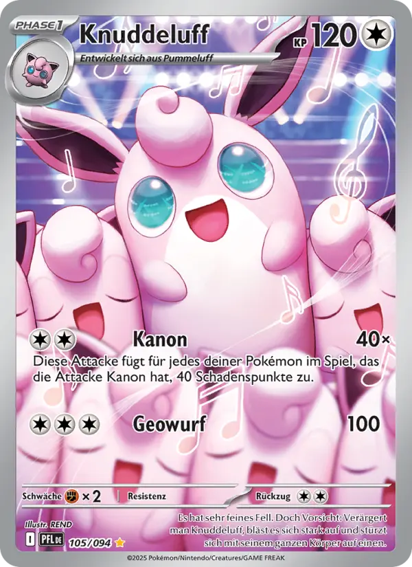 Knuddeluff Pokemon card