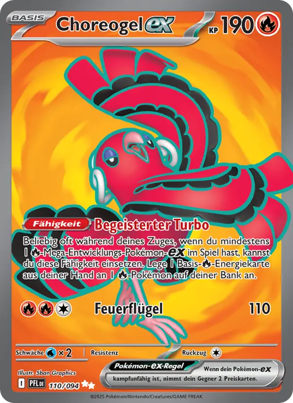 Choreogel-ex Pokemon card