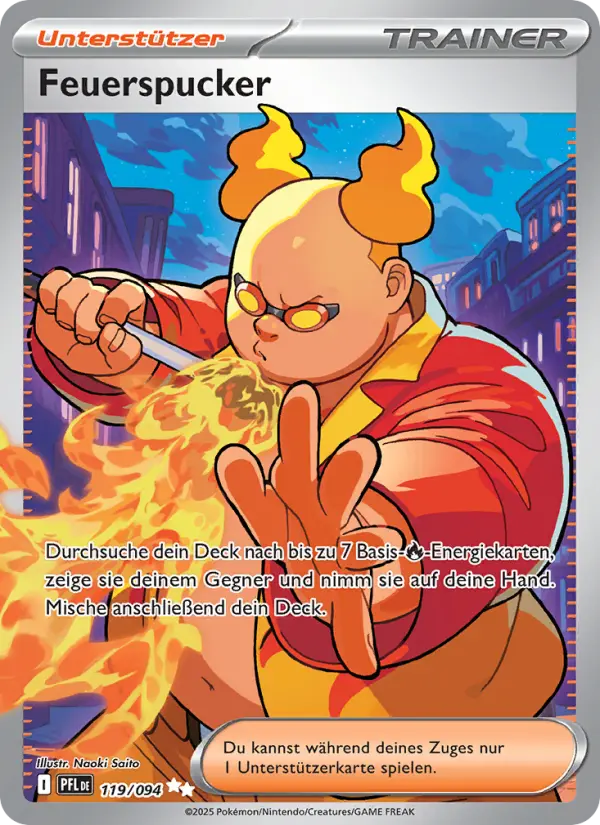 Feuerspucker Pokemon card