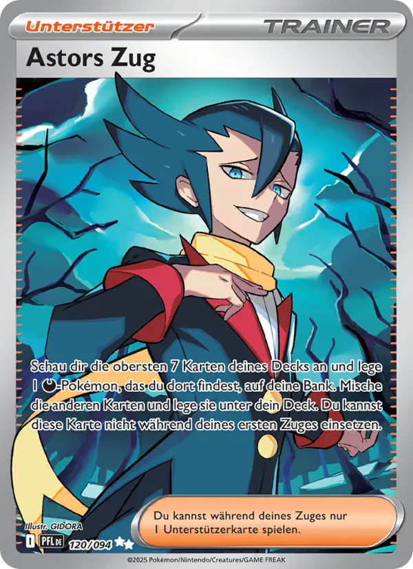 Astors Zug Pokemon card