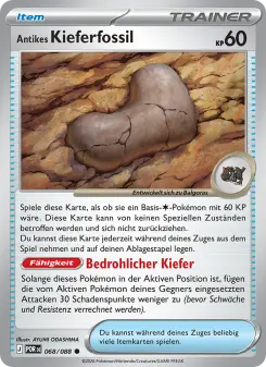 Antikes Kieferfossil