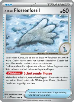 Antikes Flossenfossil