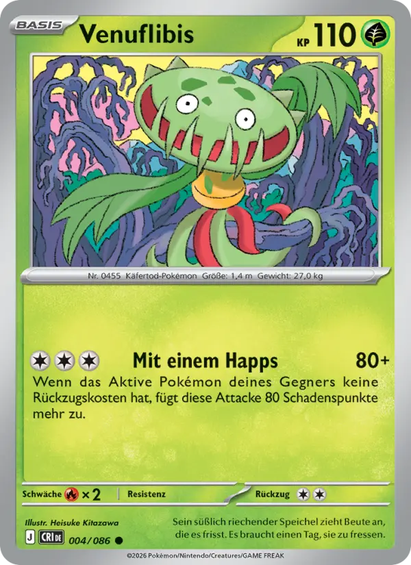 Venuflibis Pokemon card