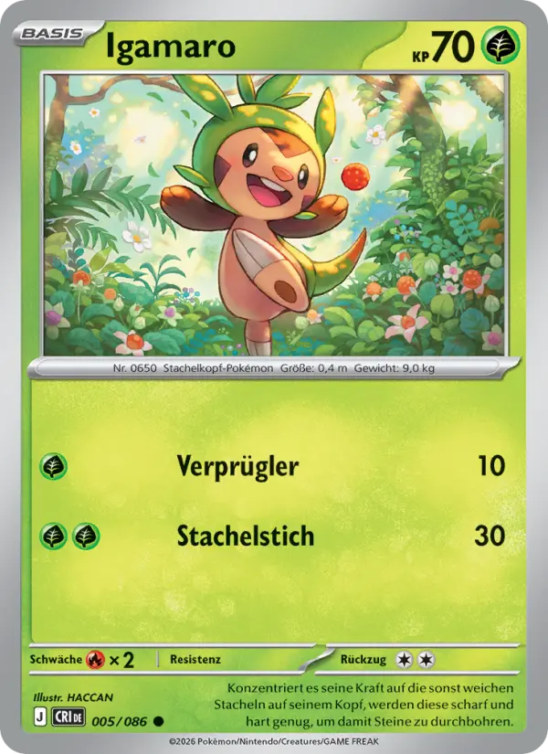 Igamaro Pokemon card