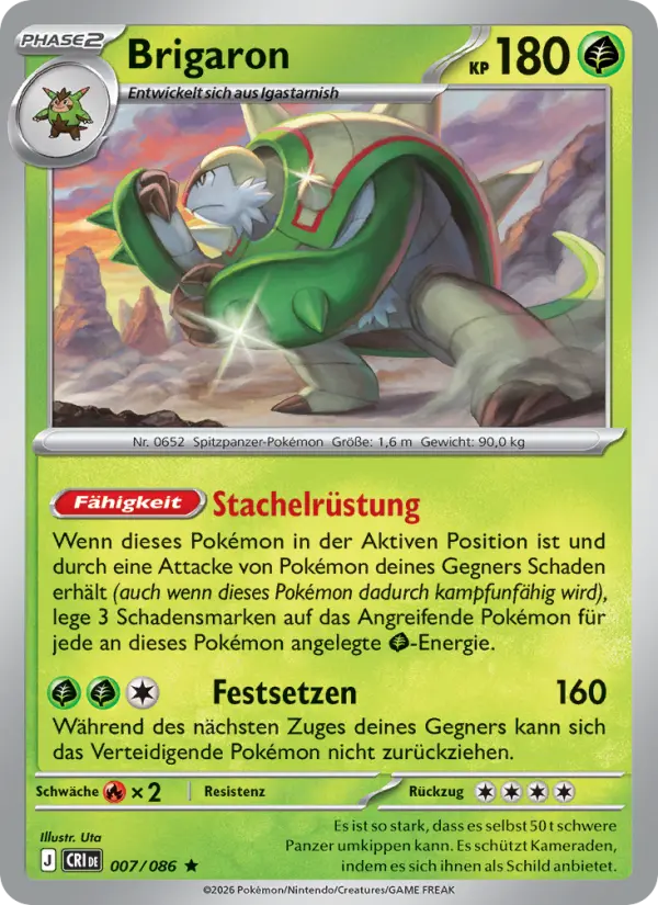 Brigaron Pokemon card