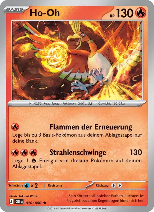 Ho-Oh Pokemon card