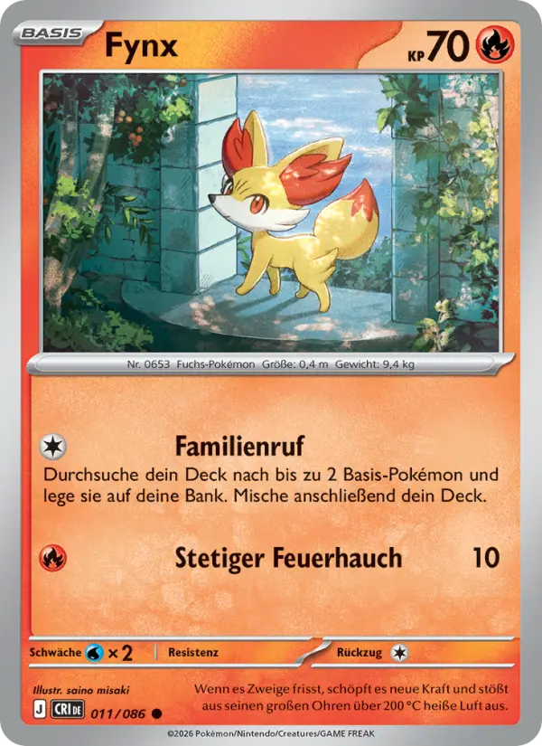 Fynx Pokemon card