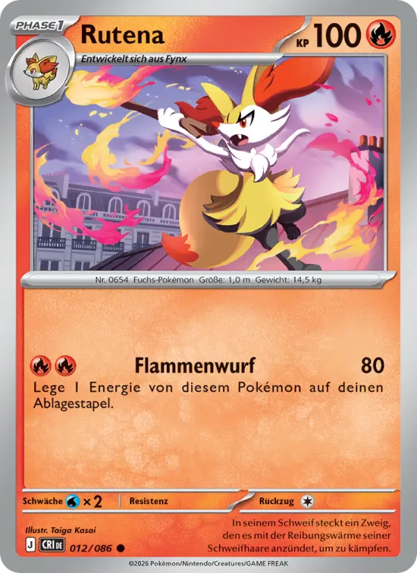Rutena Pokemon card