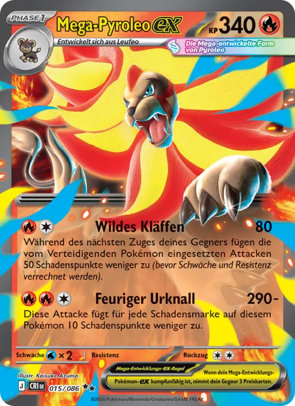 Mega-Pyroleo-ex Pokemon card
