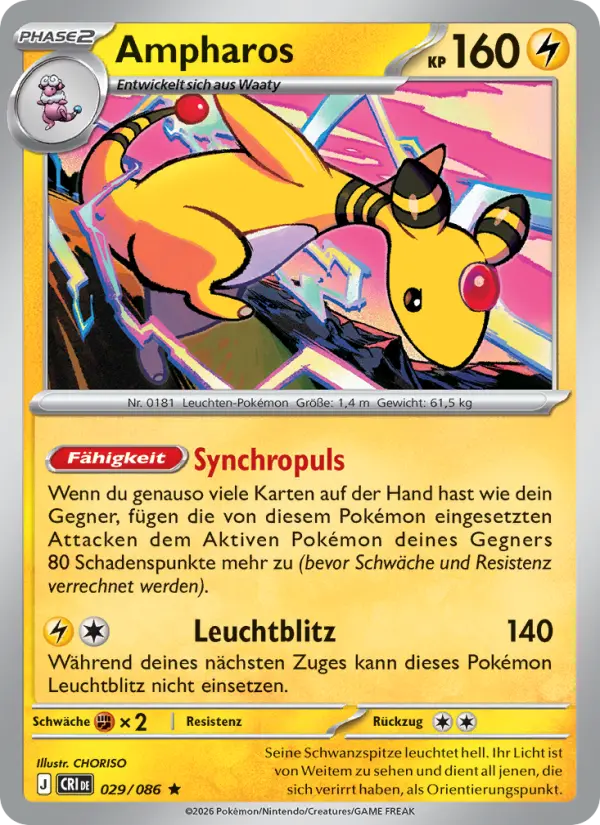 Ampharos Pokemon card