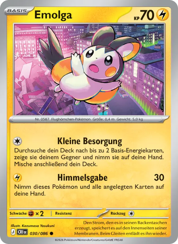 Emolga Pokemon card