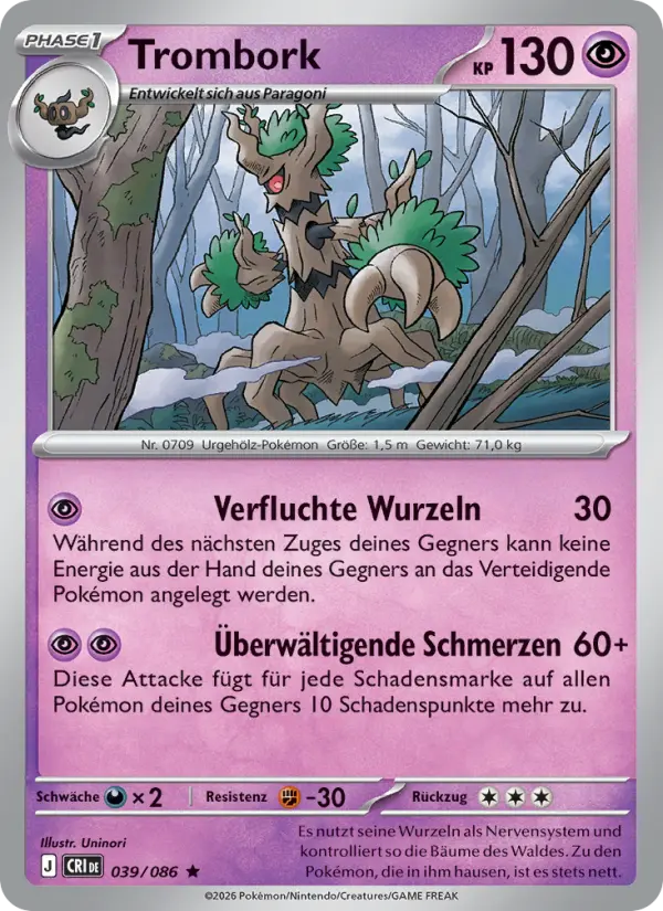 Trombork Pokemon card