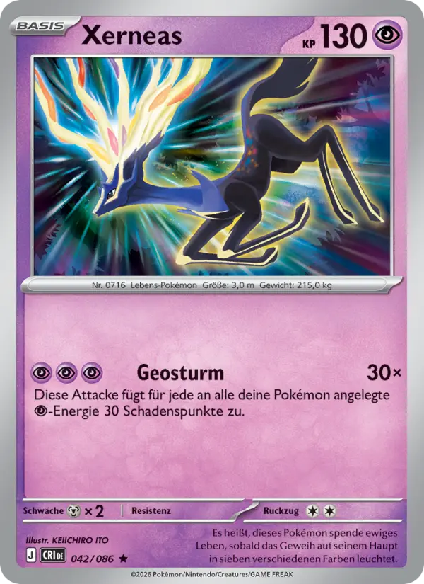 Xerneas Pokemon card