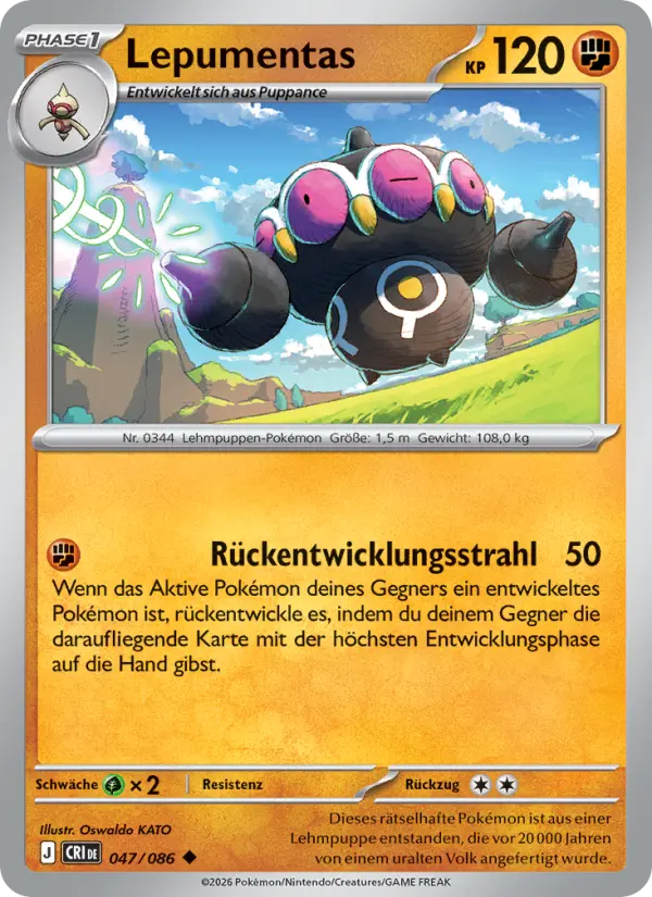 Lepumentas Pokemon card