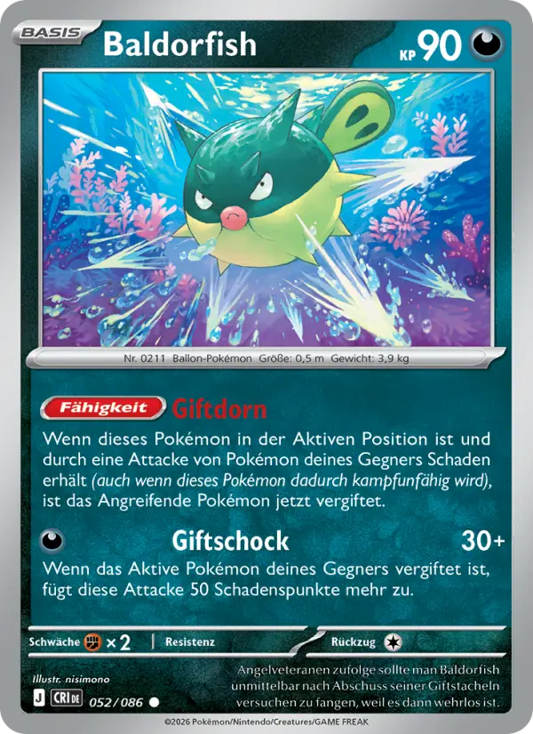 Baldorfish Pokemon card