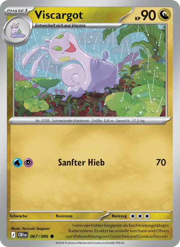Viscargot Pokemon card