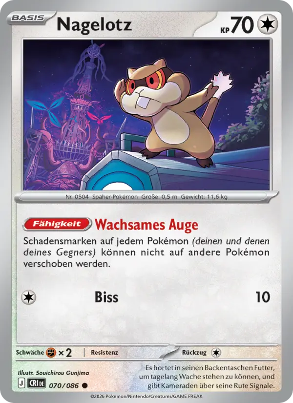 Nagelotz Pokemon card