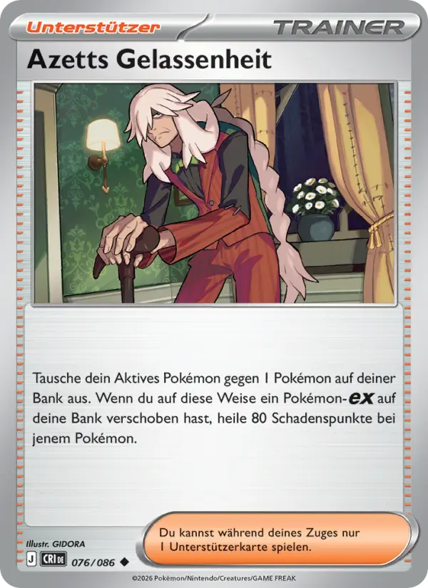 Azetts Gelassenheit Pokemon card