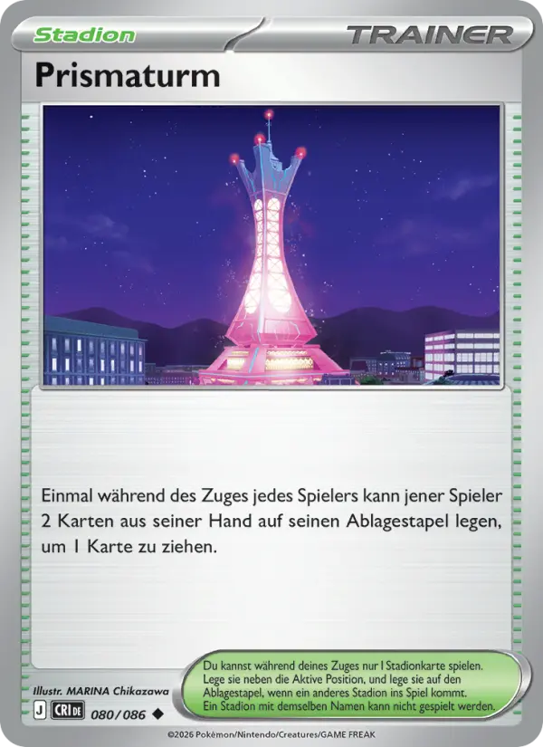 Prismaturm Pokemon card