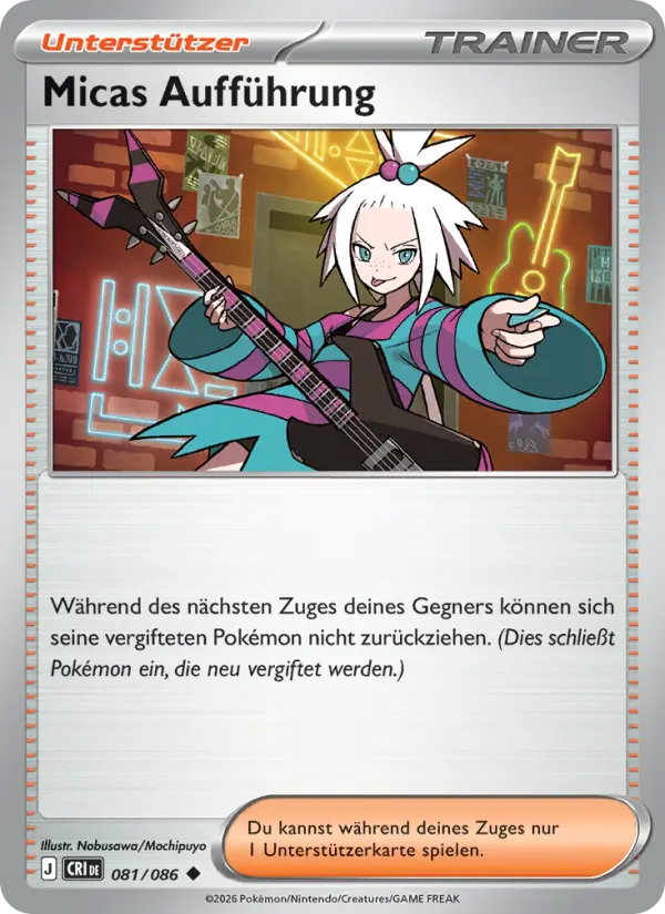 Micas Aufführung Pokemon card