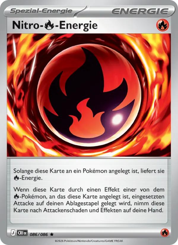 Nitro-Fire-Energie Pokemon card