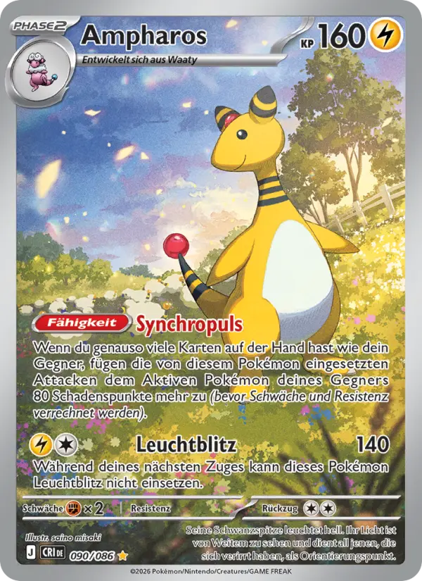 Ampharos Pokemon card