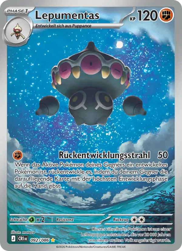 Lepumentas Pokemon card