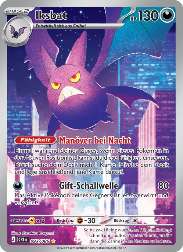 Iksbat Pokemon card