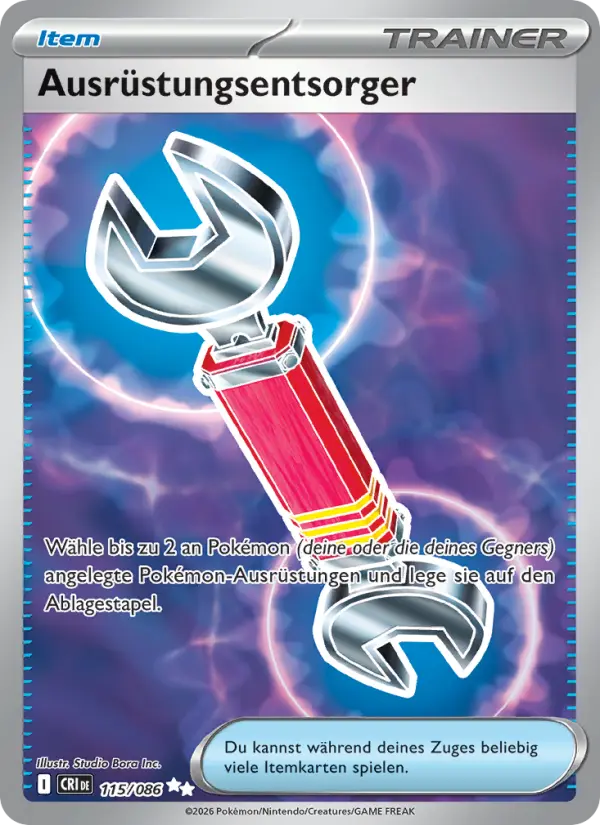 Ausrüstungsentsorger Pokemon card