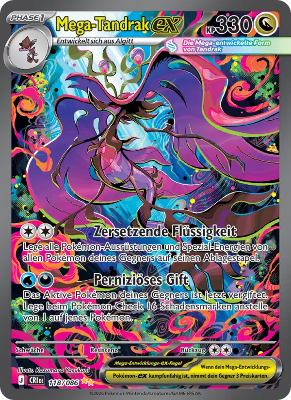 Mega-Tandrak-ex Pokemon card