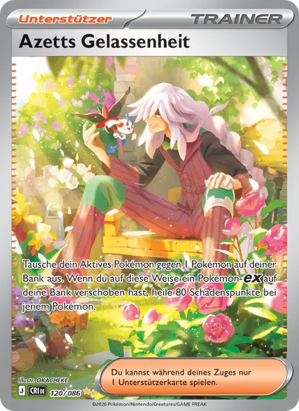 Azetts Gelassenheit Pokemon card