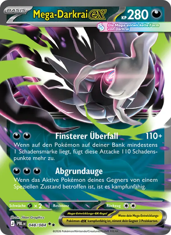 Mega-Darkrai-ex — Dunkelnacht Nr. 048