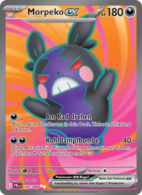 Morpeko-ex — Dunkelnacht Nr. 102