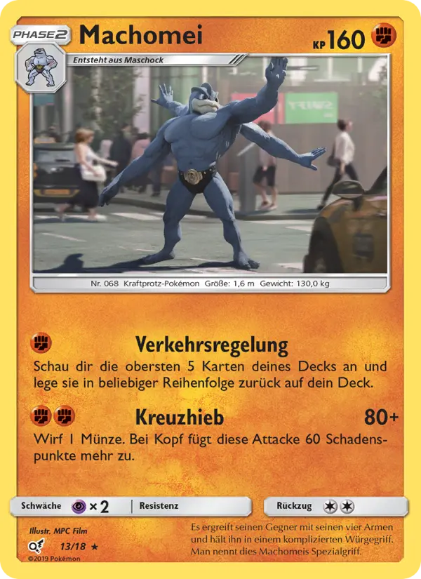 Machomei Pokemon card