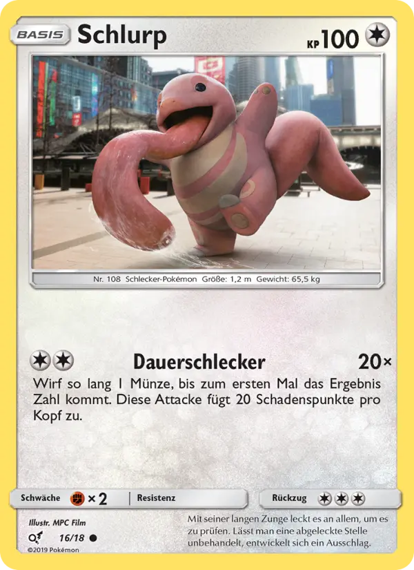 Schlurp Pokemon card