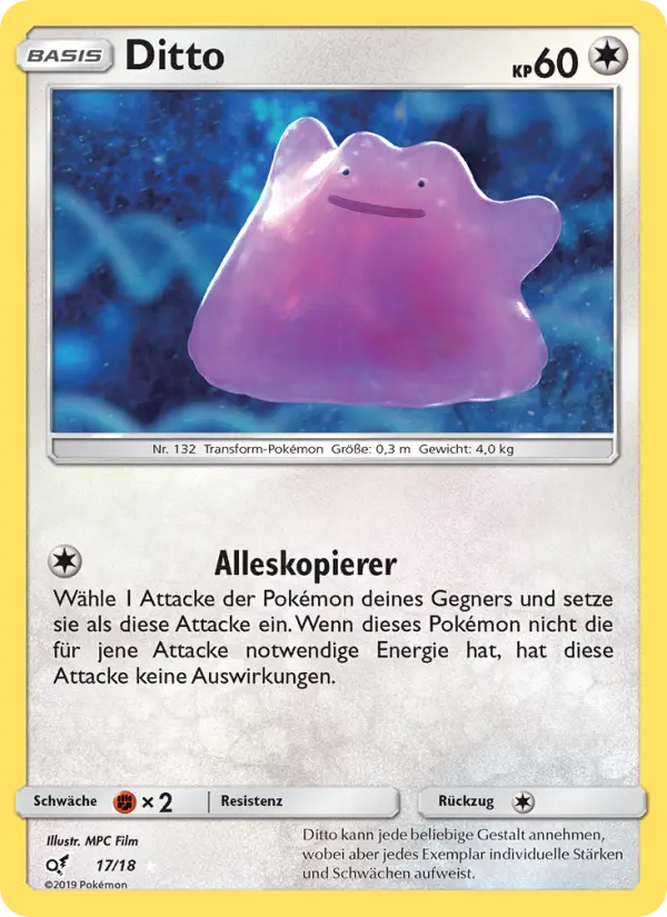 Ditto Pokemon card