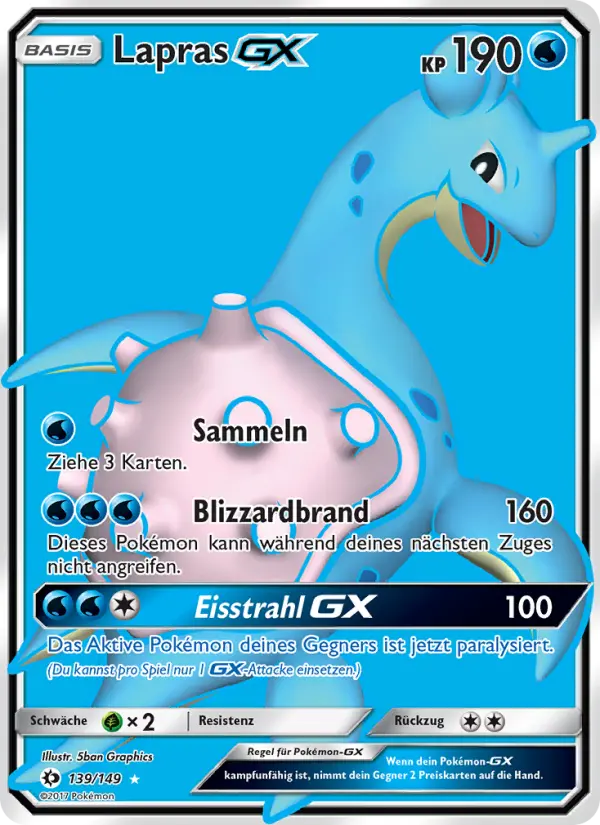 Lapras GX card image