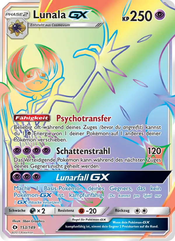 Lunala GX card image